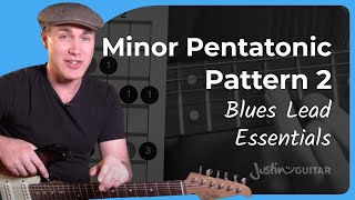 Exploring the Minor Pentatonic Pattern 2  Blues Lead Guitar [upl. by Lliw423]