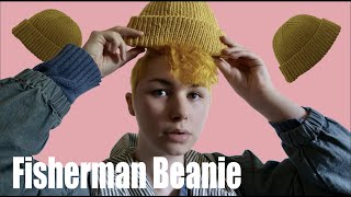 How to Knit a Fishermans HatShort BeanieWatchmans cap [upl. by Tench]