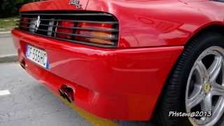 Ferrari 348TS LOUD sound  revs and ride [upl. by Ardnoek]