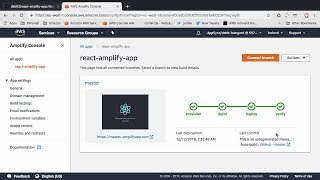 Deploy a ReactJS app to the AWS Amplify Console [upl. by Nnylireg]