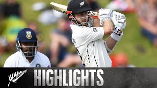 Williamson and Taylor Give NZ Lead  FULL HIGHLIGHTS  BLACKCAPS v India  1st Test  Day 2 2020 [upl. by Feirahs525]