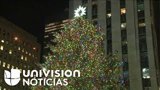 Nueva York da la bienvenida a la Navidad con el encendido del árbol del Rockefeller Center [upl. by Nitsuga]