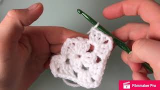 Carré basic au crochetgranny square [upl. by Arther355]