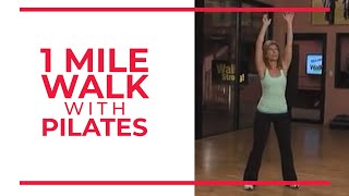 1 Mile Walk with Pilates  At Home Workouts [upl. by Elie]