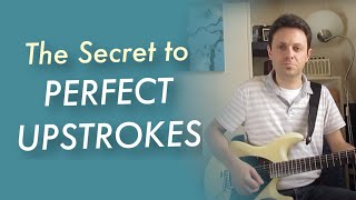 Strumming Perfect Upstrokes  DrKevGuitarcom [upl. by Dnomad]