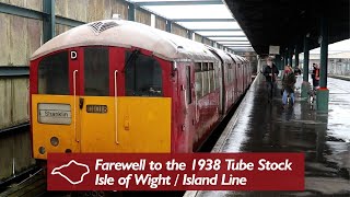 The Last 1938 Tube Trains on the Isle of Wight [upl. by Gayner]