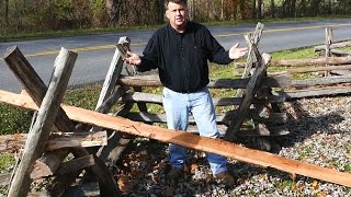 How to Make a SplitRail Fence by Rob Wolford [upl. by Can163]