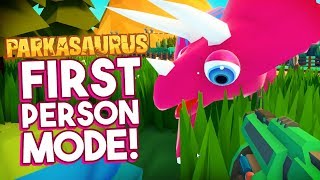 NEW FIRST PERSON MODE SHOOT NEW DINOSAURS  Parkasaurus Dinosaur Park Builder Game [upl. by Daenis]