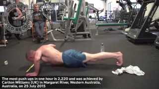 Most push ups in an hour  Guinness World Records [upl. by Betsey886]