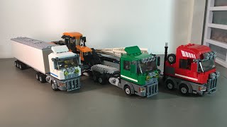 Three Custom Lego Semi Builds [upl. by Enaitsirhc]