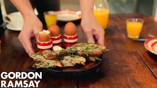 Boiled Eggs With Anchovy Soldiers By Gordon Ramsay [upl. by Klement153]