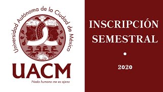 Como inscribir materiascursos en la UACM [upl. by Eslek321]