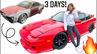 180sx BUILD TRANSFORMATION IN 10MIN [upl. by Nilloc]