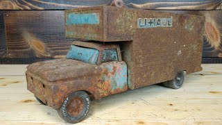 Nylint Uhaul Box Truck Restoration restore antique vintage rusty JoeDIY makeover [upl. by Bernetta]