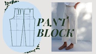 Make Pants that FIT from Scratch  Trouser Block Tutorial  LYDIA NAOMI [upl. by Ronda]