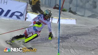 Mikaela Shiffrin takes record for slalom victories with 41st World Cup win  NBC Sports [upl. by Jillie563]