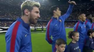 Camp Nou Whistles UEFA UCL Anthem vs Manchester City [upl. by Arhsub]