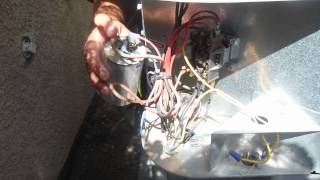 How to fix Air Conditioner Fan Buzzing or Humming replace capacitor [upl. by Oelc]