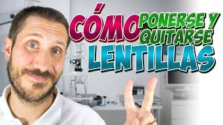 🔆 Cómo ponerte y quitarte las LENTES DE CONTACTO sin problema [upl. by Thier215]