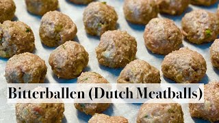 Bitterballen Dutch meatballs ‘The easy way’ [upl. by Akemehc472]