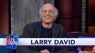 Larry David Reminisces About Colberts Guest Spot On quotCurb Your Enthusiasmquot [upl. by Hgielyak]