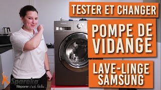 Comment tester et changer la pompe de vidange sur votre lave linge SAMSUNG [upl. by Relyc]