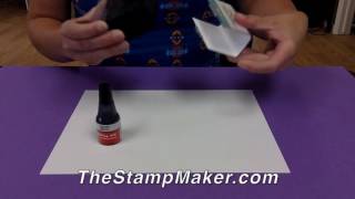 How to ReInk a 2000 Plus SelfInking Stamp [upl. by Adella]