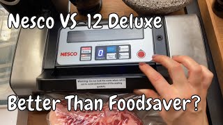 Nesco VS12 Deluxe Food Vacuum Sealer  Really Better Than Foodsaver Demo and Overview [upl. by Disini]