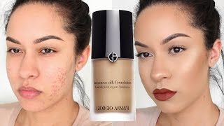 Giorgio Armani Luminous Silk Foundation Review  Demo [upl. by Eixor]