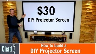 How to build a 30 Projector Screen [upl. by Aisayt891]