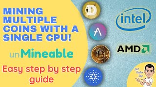 Mining Multiple coins with a single CPU on unMineable  Easy Step by Step Guide [upl. by Rozalin]