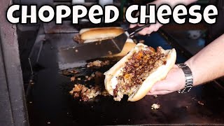 How to Make a Chopped Cheese Sandwich on the Blackstone Griddle [upl. by Nayrb]