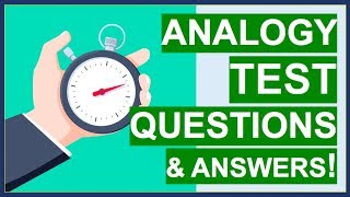 ANALOGY TEST Questions Tips Tricks and ANSWERS How To PASS Word Analogy Tests [upl. by Deckert]