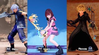 Kingdom Hearts 3 Re Mind  All Playable Characters Boss Fights [upl. by Ayikan]