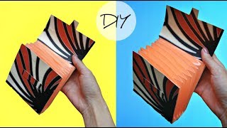 How to make a paper wallet with 7 pockets EASY WAY  Origami wallet  Easy paper craft [upl. by Elsworth]