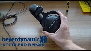 Beyerdynamic DT770 PRO Headphone Cable Repair [upl. by Yrneh917]