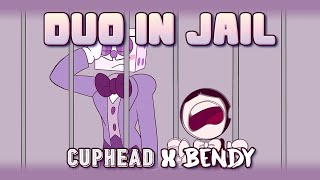 Duo in Jail Part 1 Cuphead x Bendy Crossover Comic Dub [upl. by Gnes]