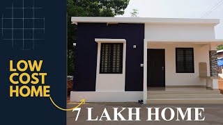 Graceful low budget single story home built for 7 Lakh  Video tour [upl. by Erodoeht]