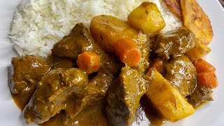 JAMAICAN STYLE CURRY BEEF🇯🇲 EASY amp DELICIOUS RECIPE [upl. by Ynohtnaleahcim]