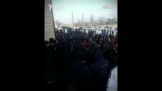 Протесты в Жезказгане [upl. by Narrad]