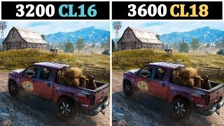 3200Mhz CL16 vs 3600Mhz CL18  Tested 15 Games [upl. by Maurey]