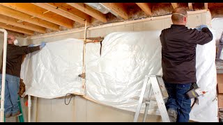 How to Insulate Your Unfinished Basement [upl. by Eenwat]