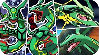 Evolution of Legendary Rayquaza Battles 2002  2017 [upl. by Alaek]