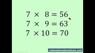 Tabla de multiplicar del 7 fácil y rápida [upl. by Fu]