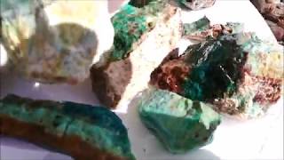 Silicated Chrysocolla Rockhounding Arizona [upl. by Appolonia]