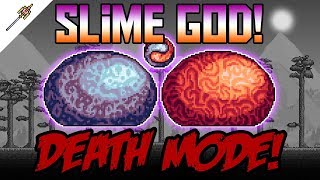 How to Beat Slime God In Death Mode Terraria Calamity Mod Boss Guide [upl. by Zedecrem125]