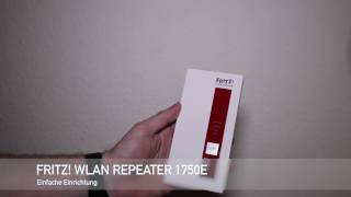 Fritz WLAN Repeater 1750E einrichten [upl. by Wiltz]