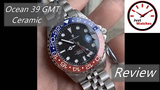 Steinhart Ocean One 39 GMT Blue Red Ceramic Review [upl. by Nooj]