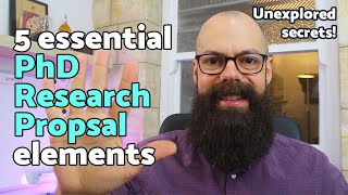 PhD research proposal  5 essential elements to make it AWESOME [upl. by Terence]