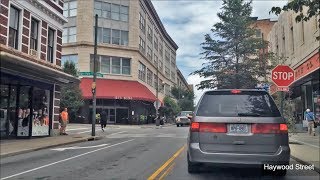 Driving Downtown  Asheville  North Carolina USA [upl. by Leroi]